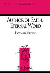 Author of Faith Eternal Word SATB choral sheet music cover